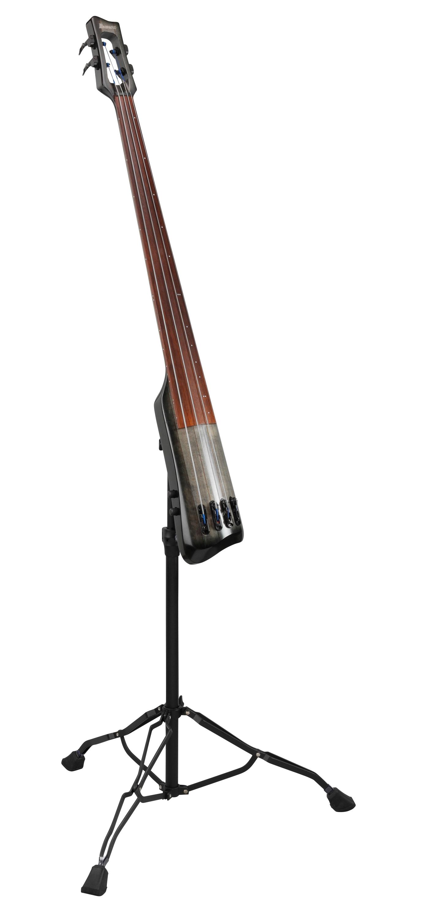 ベース Ibanez UB804 BUL Ibanez UB804-BUL Electric Upright Bass Guitar in Black Ice Burst