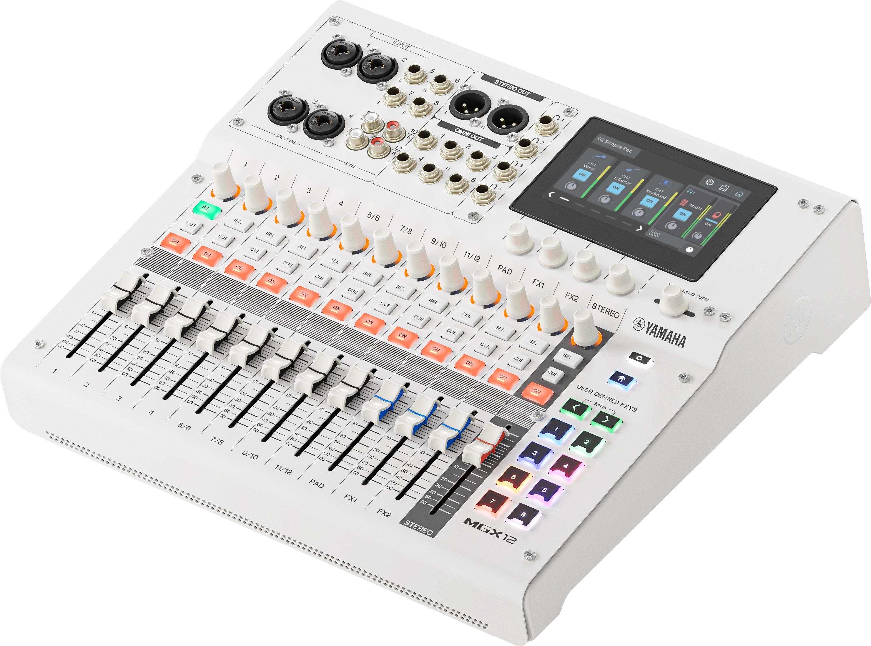 Yamaha MGX12 W - 12 Channel Digital Mixer - White - Andertons