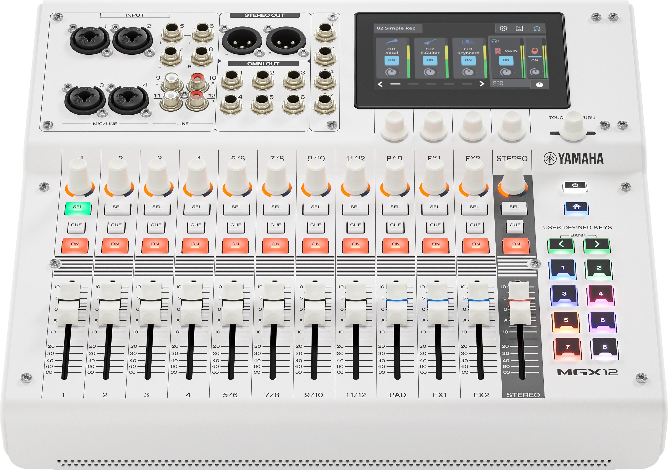 Yamaha MGX12 W - 12 Channel Digital Mixer - White - MGX12W_2.jpg