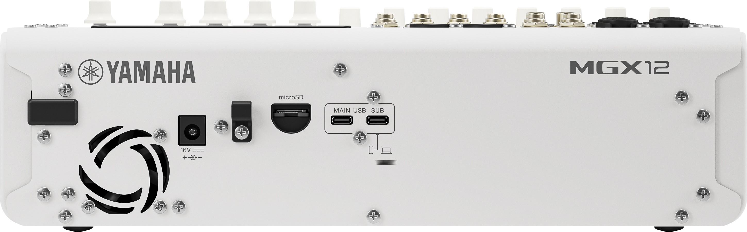 Yamaha MGX12 W - 12 Channel Digital Mixer - White - MGX12W_3.jpg