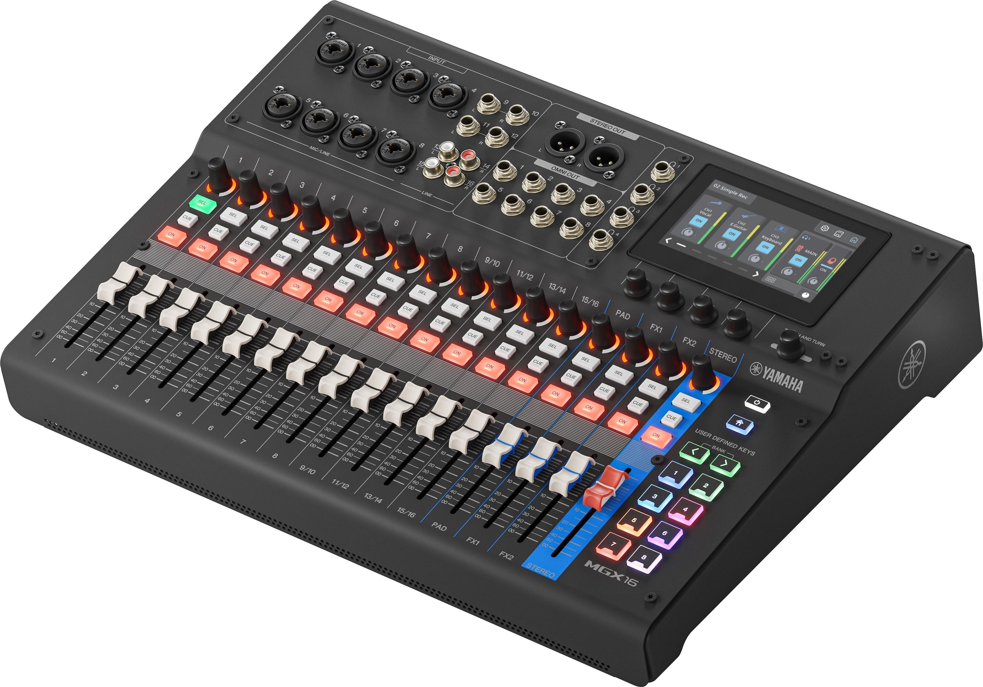Yamaha MGX16 B - 16 Channel Digital Mixer - Black - MGX16B_4.jpg