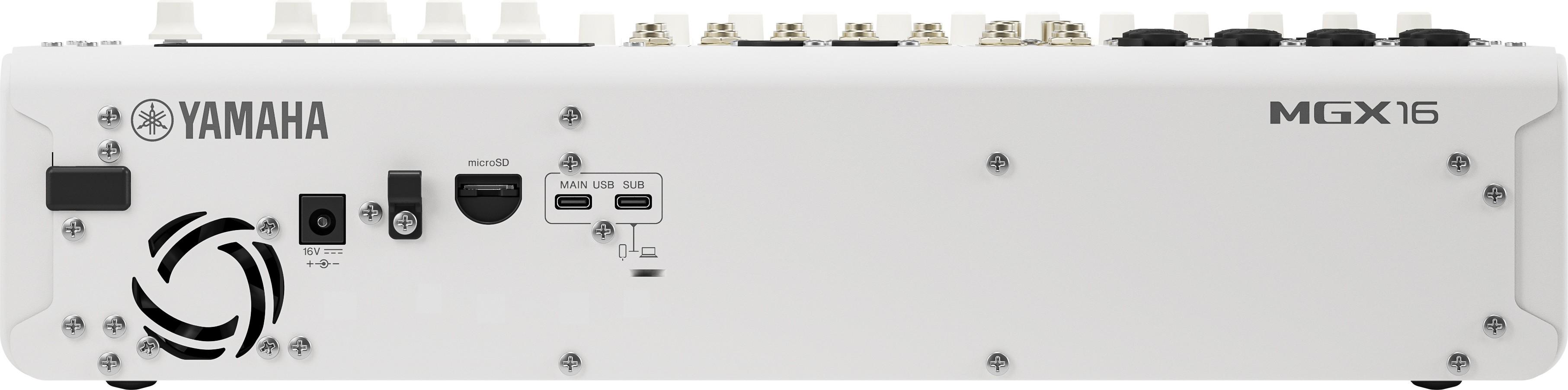 Yamaha MGX16 W - 16 Channel Digital Mixer - White - MGX16W_3.jpg