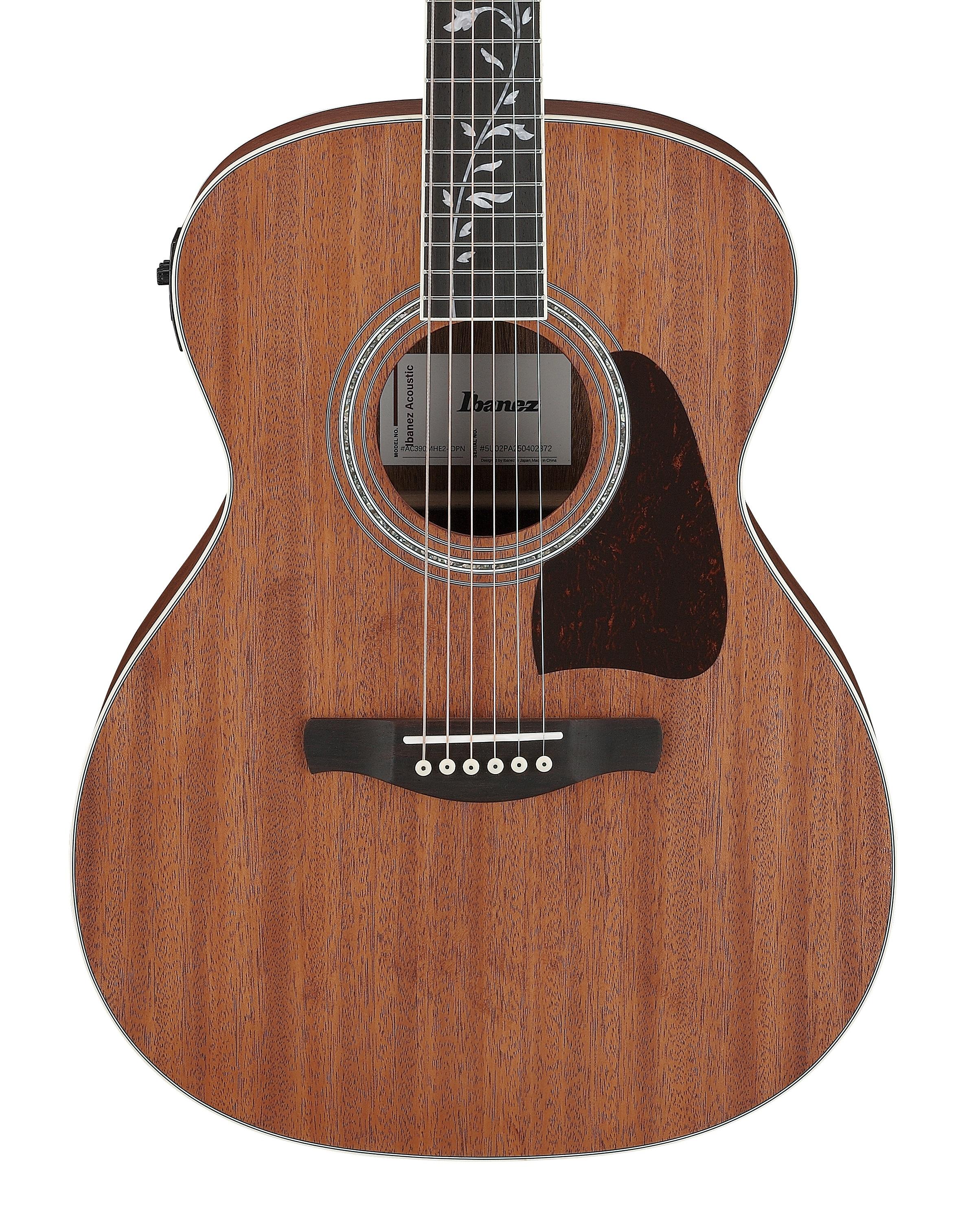 Ibanez AC390MHE-OPN Artwood Electro Acoustic Guitar in Open Pore Natural - AC390MHE_OPN_5U_01_F.jpg