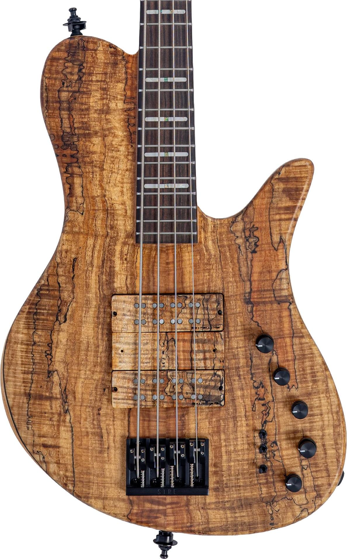 Sire F10 Dx 4 Bass Guitar in Natural Spalted Maple Top - F10LX4SLAPTEDTOPFINGERREST-hero.jpg