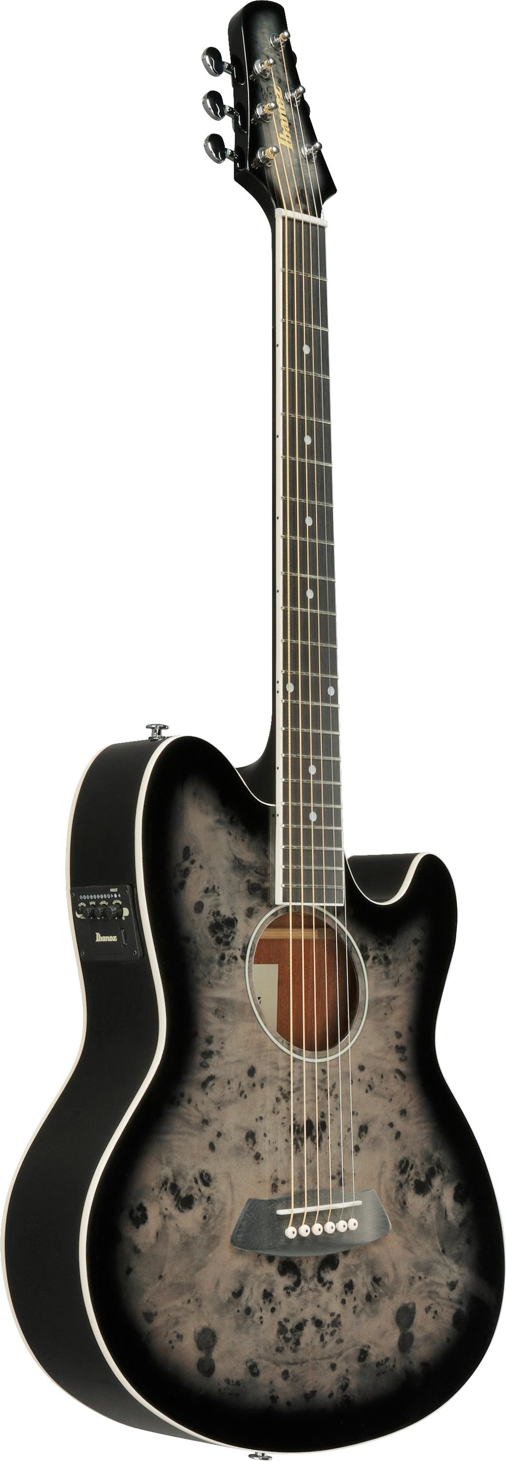 Ibanez TCY10PA-BKB Talman Electro Acoustic Guitar in Transparent Brown Black Burst High Gloss - TCY10PA_BKB_2Y_01_E.jpg