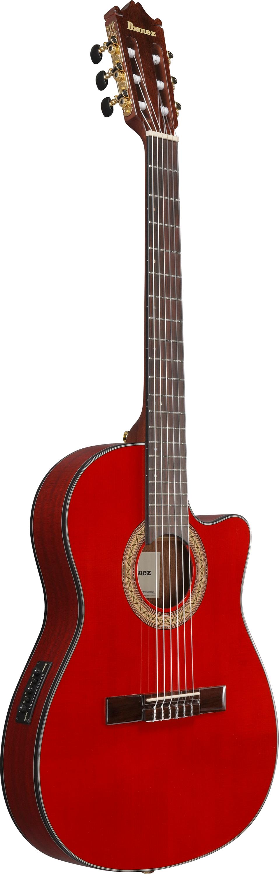 Ibanez GA35TCE-SRR Classical Nylon String Electro Acoustic Guitar in Sapphire Red High Gloss - GA35TCE_SRR_5B_10_E.jpg
