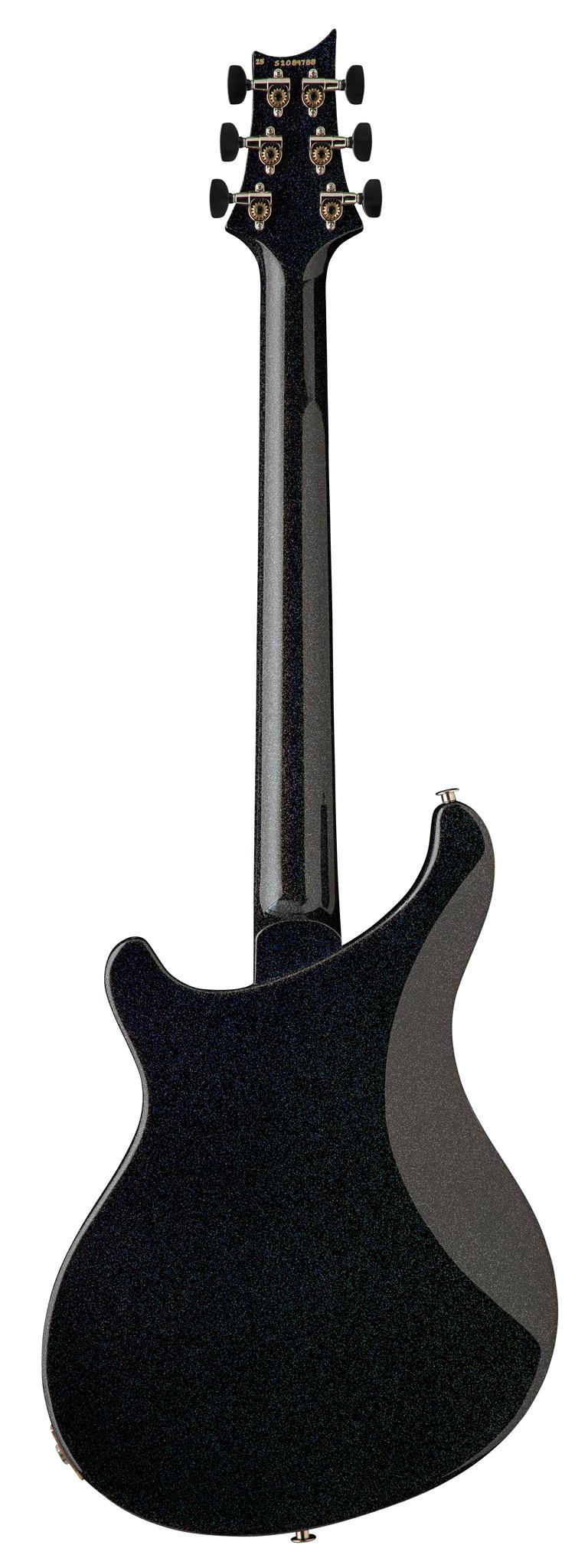 PRS S2 Vela Electric Guitar in Black Rainbow Holoflake - 112825BH-PRS-S2-Vela-Black-Rainbow-Holoflake-Back.jpg