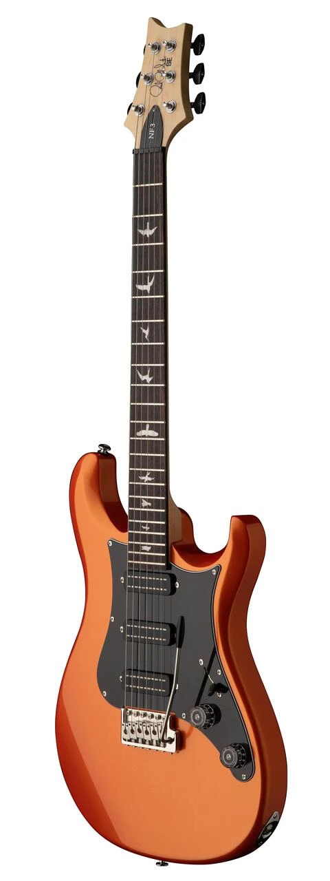 PRS SE NF3 Electric Guitar in Metallic Orange Rosewood Fingerboard (2026) - SE_NF3_Rosewood_Orange Metallic_3quarter.jpg