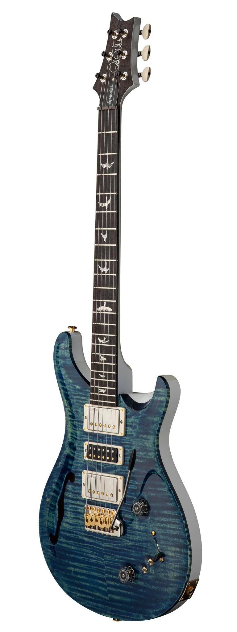 PRS Special Semi-Hollow Electric Guitar in River Blue Pearl - Special Semi-Hollow River Blue Pearl_3quarter.jpg