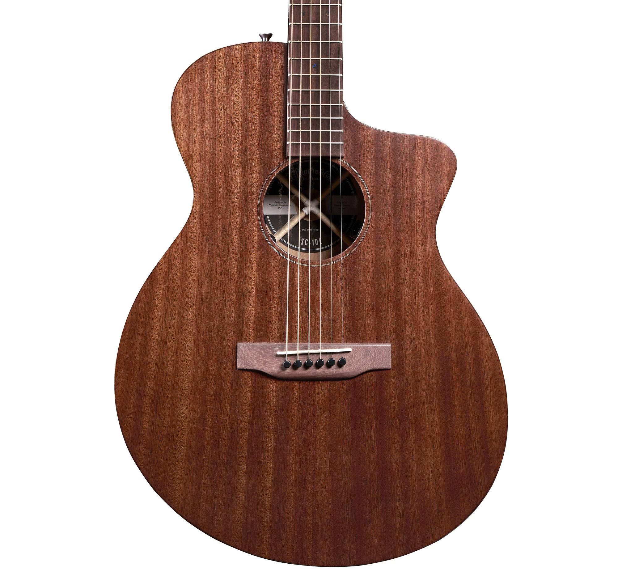 Martin Road Series SC-10E Modern Sapele Electro Acoustic Guitar - 11SC10EMODSAPELE_Front Body.jpg