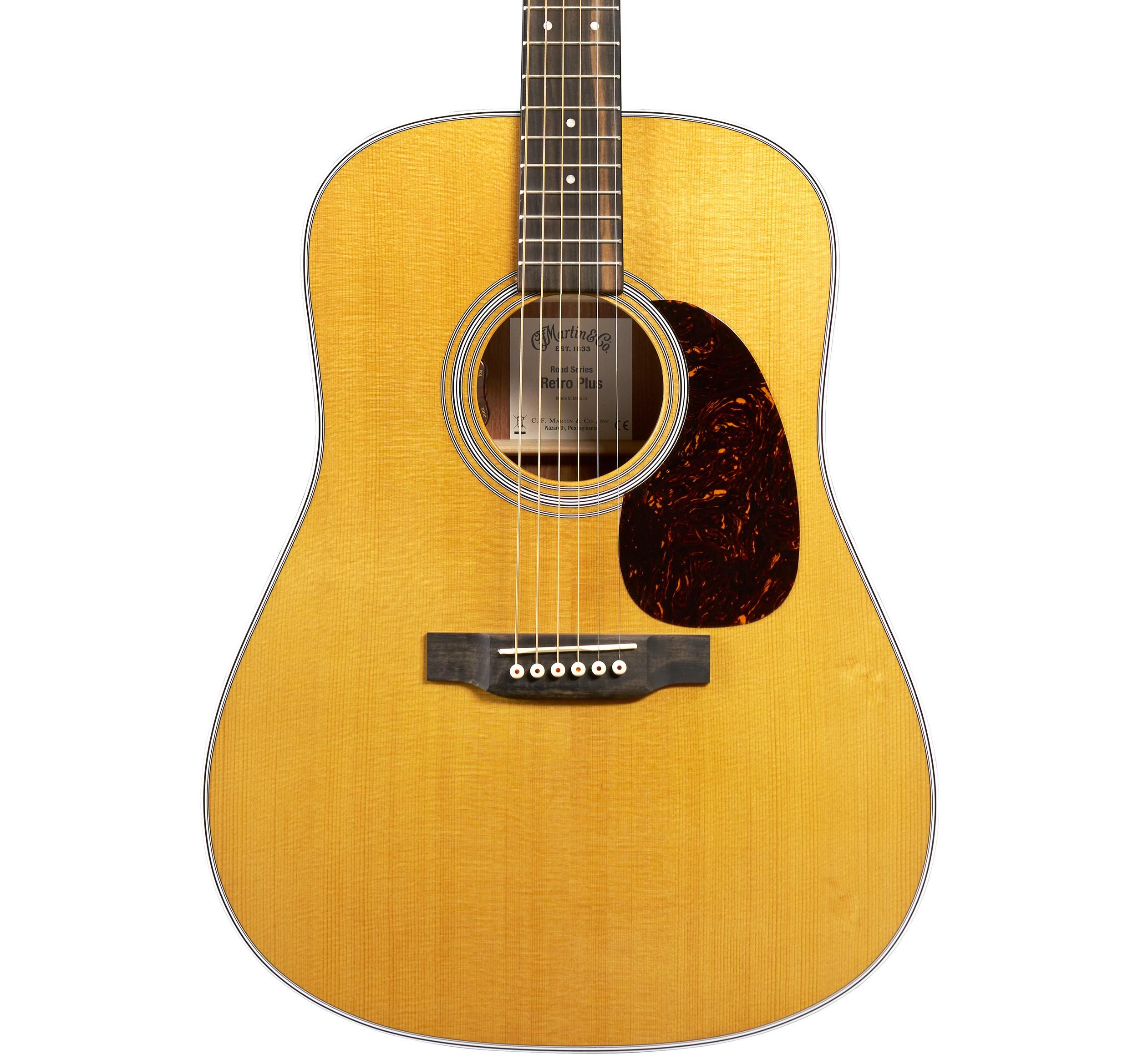 Martin Road Series DE Retro Plus Granadillo Electro Acoustic Guitar - 11DERETROPLUSGRW_Front Body.jpg