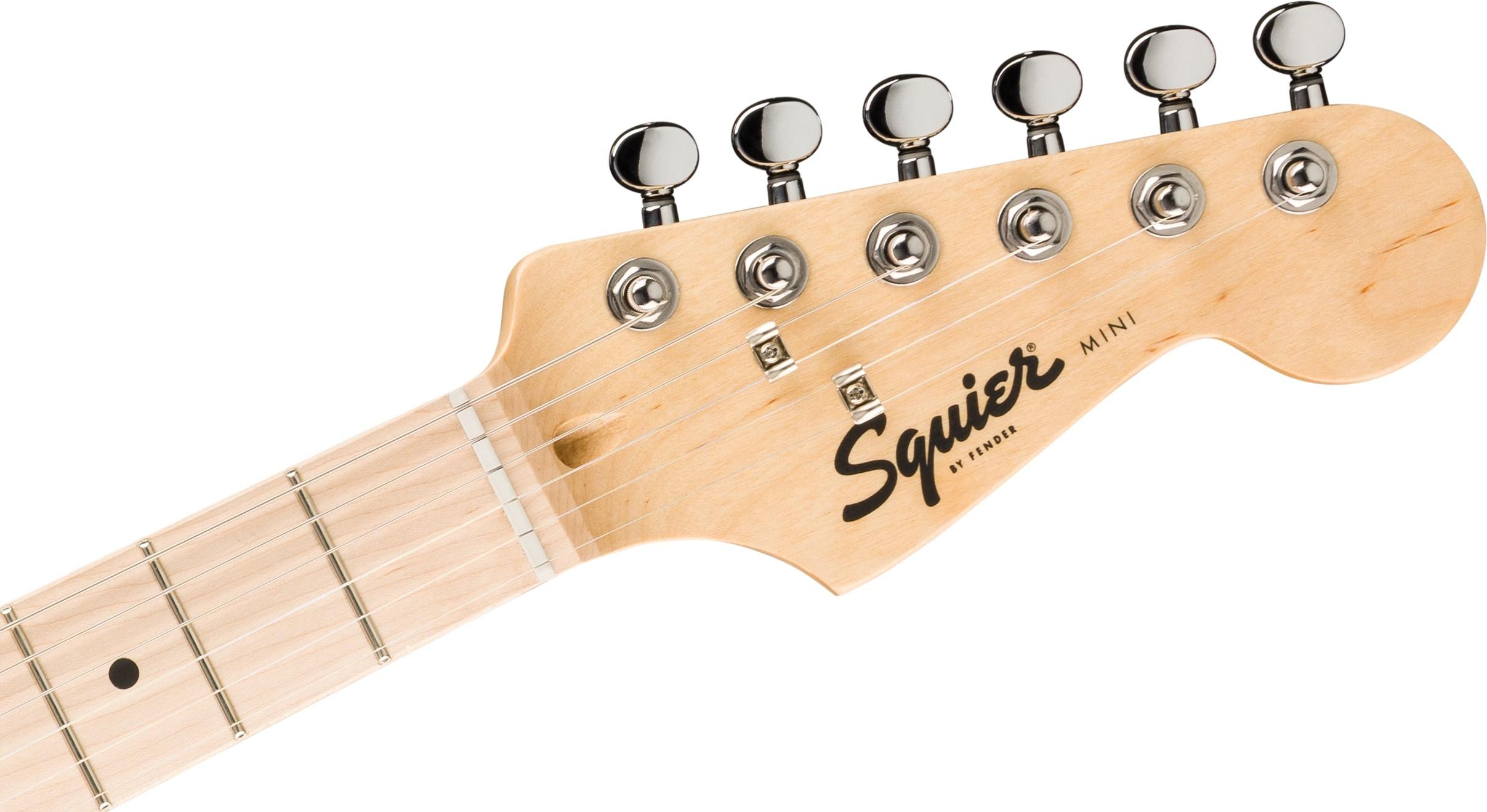 Squier Mini Stratocaster Electric Guitar in California Blue - 0370122526_4.jpg
