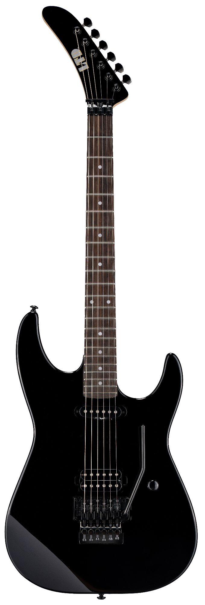 ESP LTD George Lynch Signature GL-200 Electric Guitar in Kami Black - GL-200K_BLK_FRONT_compressed.jpg