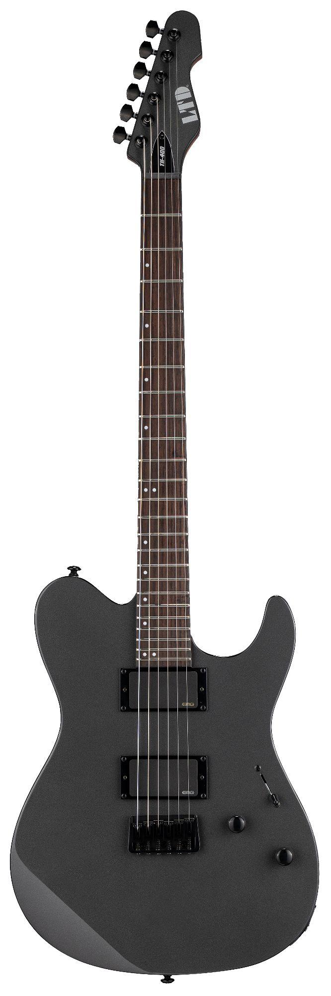 ESP LTD TH-400 Electric Guitar in Charcoal Metallic - TH-400HT_CHM_FRONT_compressed.jpg