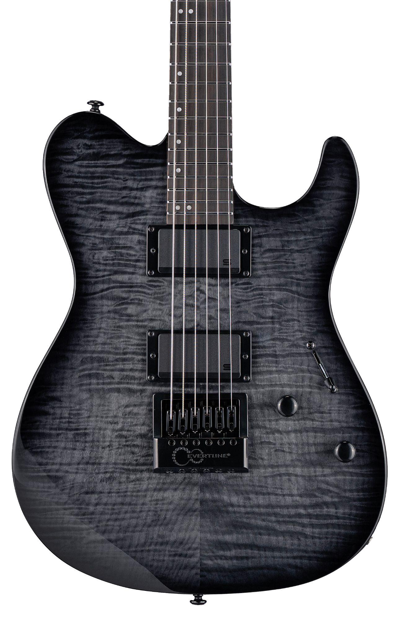 ESP LTD TH-1000 FM Electric Guitar in See Thru Black Sunburst with Evertune - TH-1000 EVERTUNE_STBLKSB_FRONT-hero_compressed.jpg