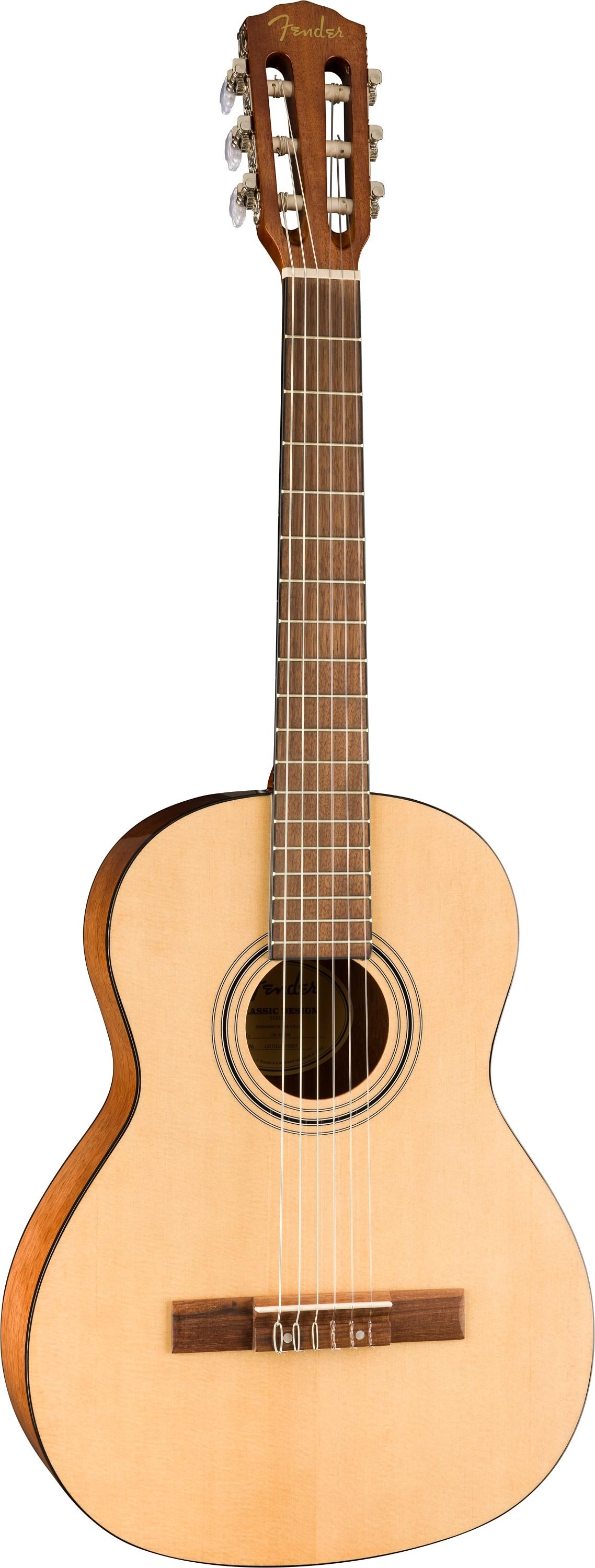 Fender Classic Design CN-30 3/4 Size Nylon-String Classical Guitar in Natural - 0973000121_3.jpg