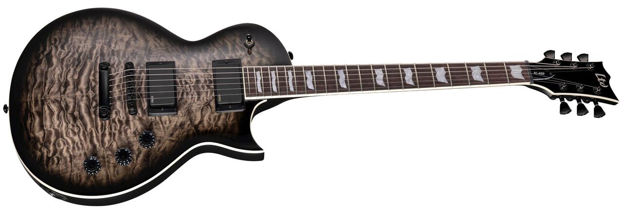 ESP LTD EC-400 Electric Guitar in See Thru Black Sunburst - EC-400_STBLKSB_ANGLED_compressed.jpg