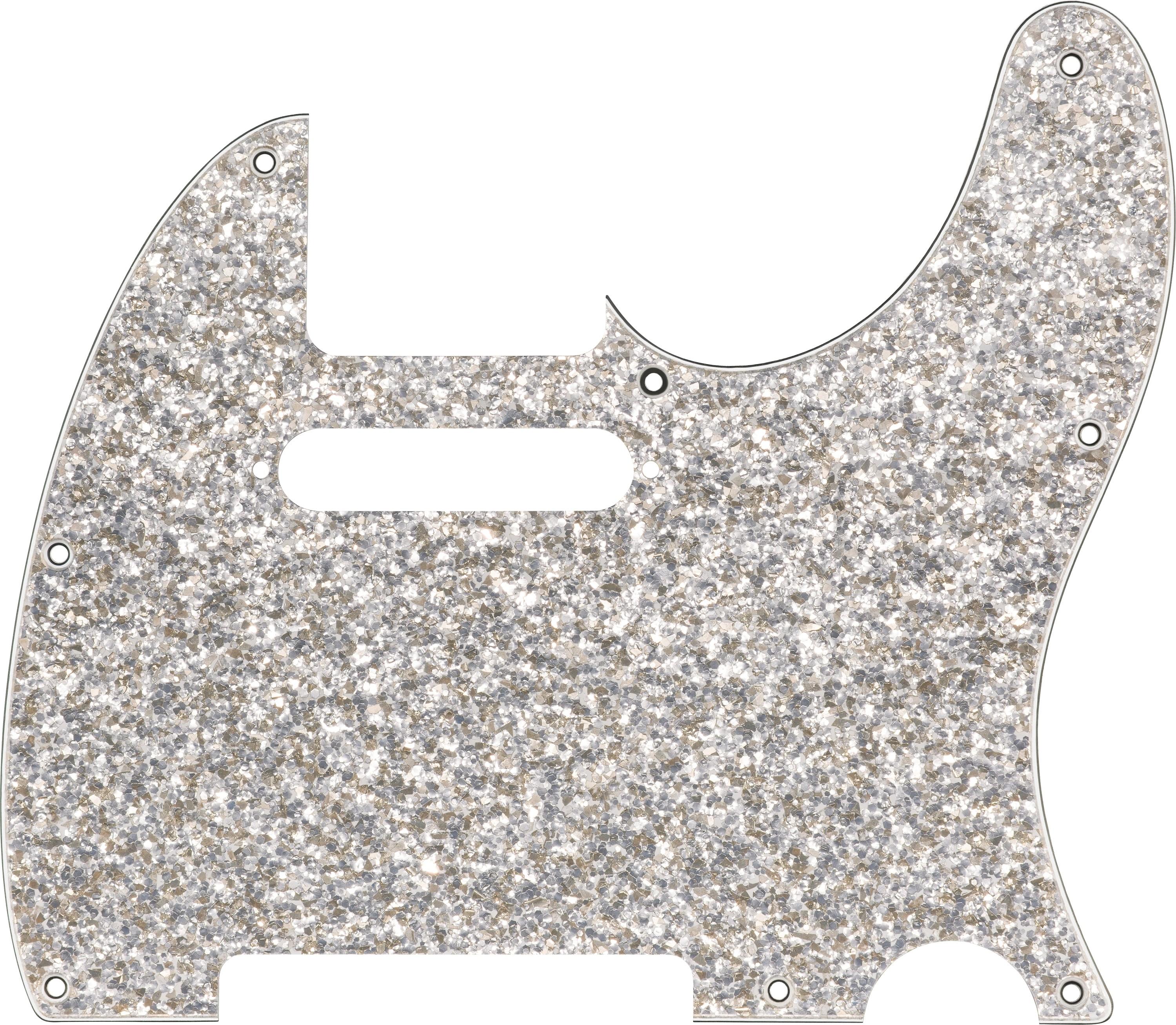 Fender Hybrid Glass/Glitter Telecaster SS Pickguard in Silver Sparkle - 0992186002_1.jpg