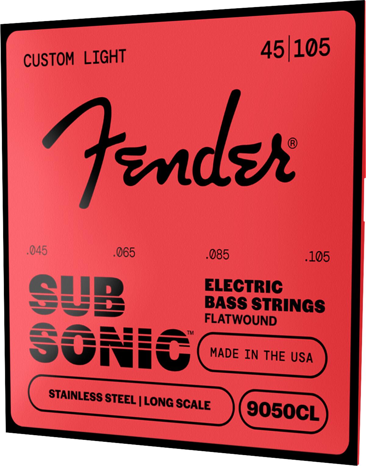 Fender SubSonic 9050 Flatwound Stainless Steel Bass Strings 45-105 - 0739050404-2.jpg