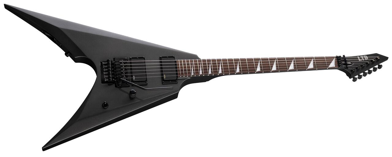 ESP LTD ARROW-400 Electric Guitar in Charcoal Metallic Finish - ARROW-400_CHM_ANGLED.jpg