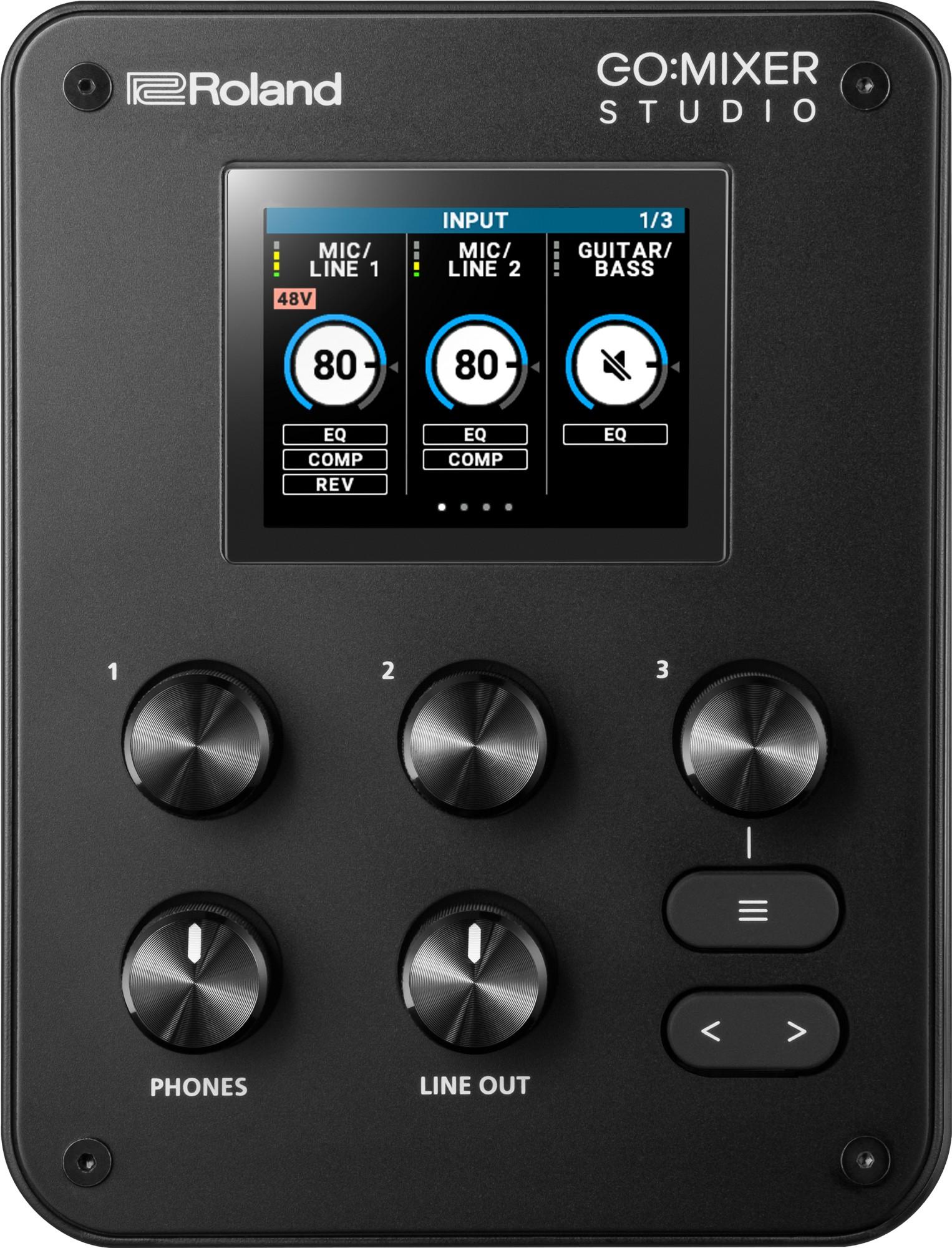 Roland GO:MIXER STUDIO Mixer + Audio Interface - GOMIXERST_1.jpg