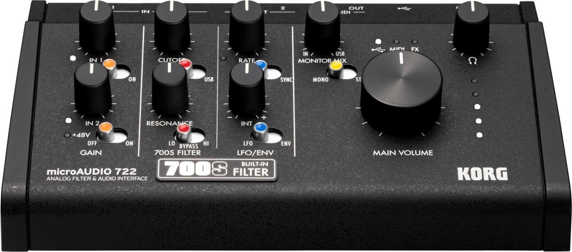Korg microAUDIO 722 Audio Interface With Built in 700S Analogue Filter - MICROAUDIO722_2.jpg