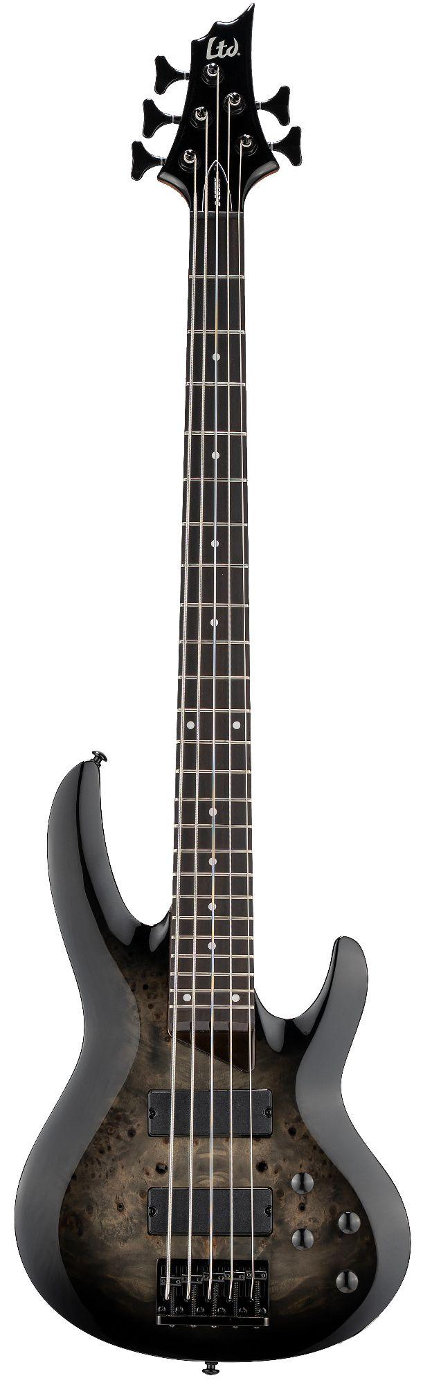 ESP LTD B-205DX 5-String Bass Guitar in Black Burst - B-205DX_BLKB_FRONT_compressed.jpg