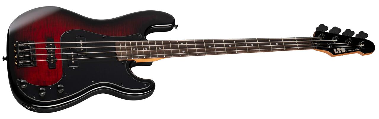 ESP LTD SURVEYOR-204DX Bass Guitar in Red Burst - SURVEYOR-204DX_REDB_ANGLED_compressed.jpg