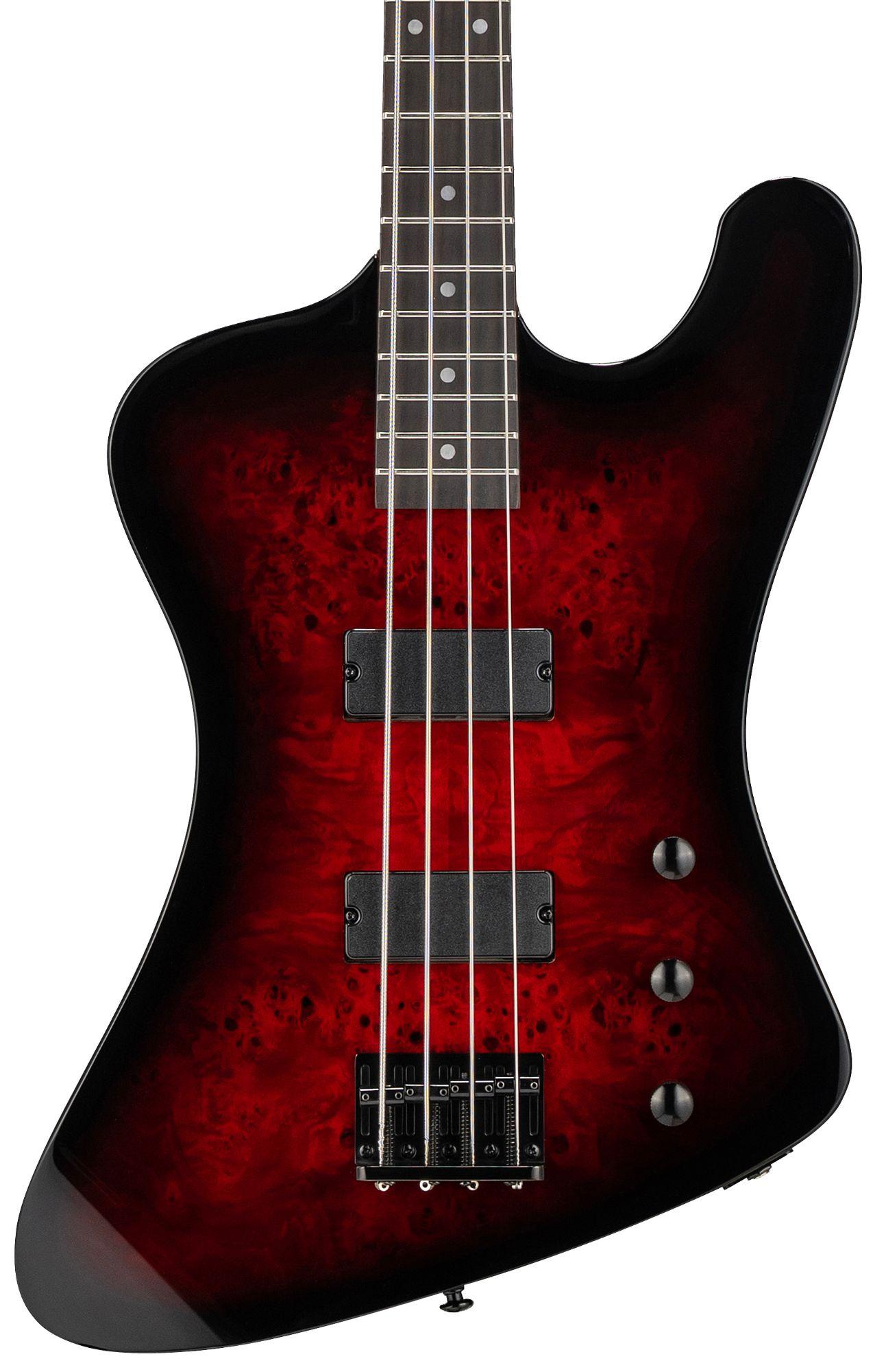 ESP LTD PHOENIX-204DX Bass Guitar in Red Burst - Andertons Music Co