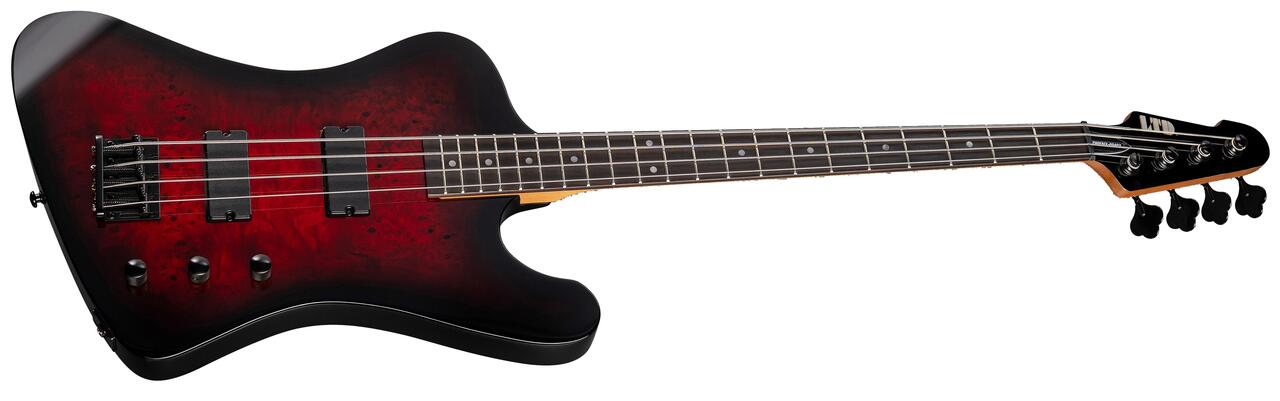 ESP LTD PHOENIX-204DX Bass Guitar in Red Burst - Andertons Music Co