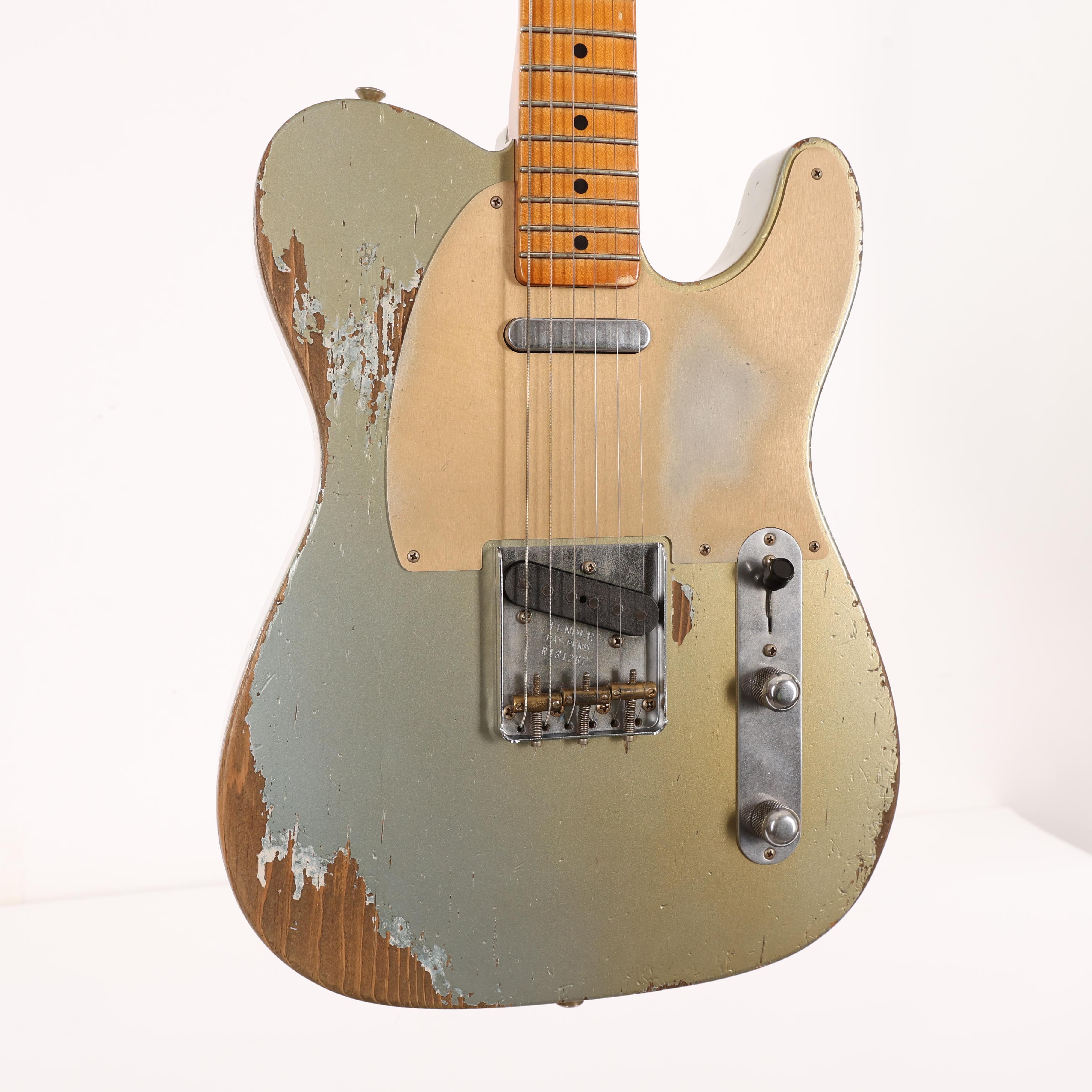 Second Hand Fender Custom Shop Levi Perry Masterbuilt Tele in Faded Aged Ice Blue - SOR01853 (6).jpg