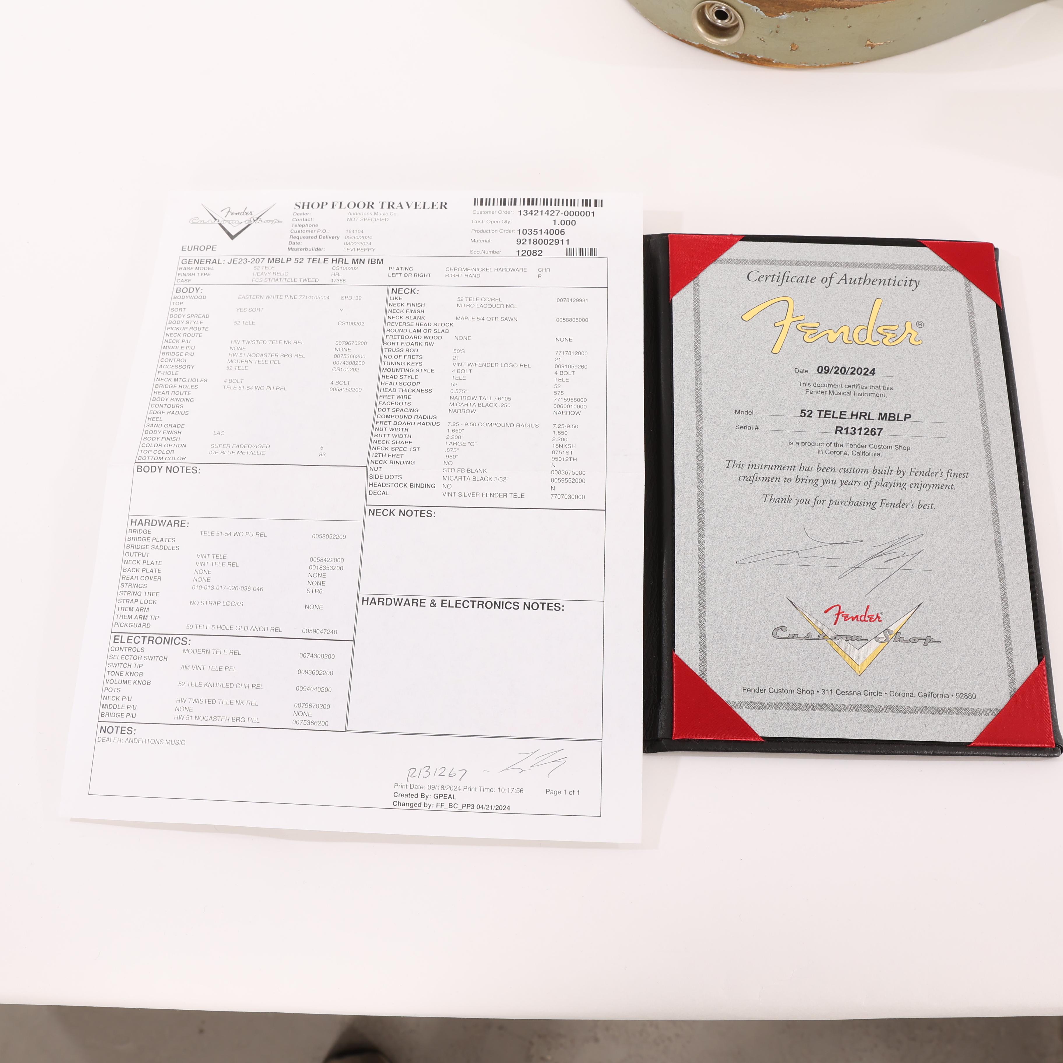 Second Hand Fender Custom Shop Levi Perry Telecaster in Faded Aged Ice Blue - SOR01853 (9).jpg