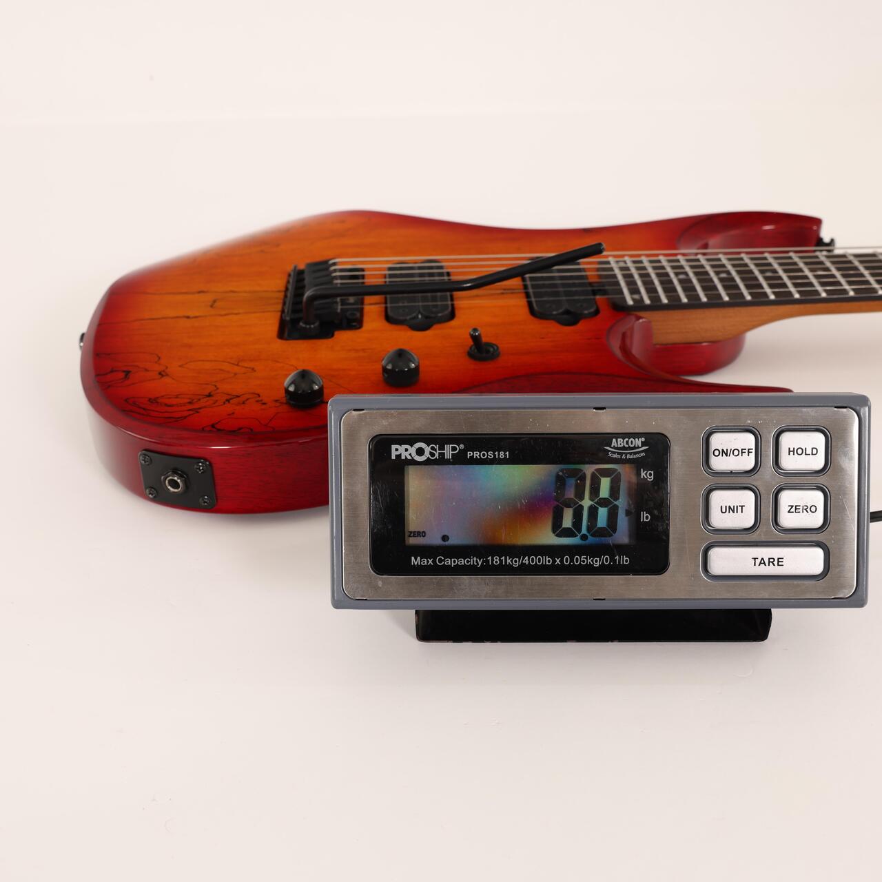 B Stock : Sterling By Music Man John Petrucci JP157D Spalted Maple Blood Orange Burst 001 - B-STJP157DS-0001 (6).jpg