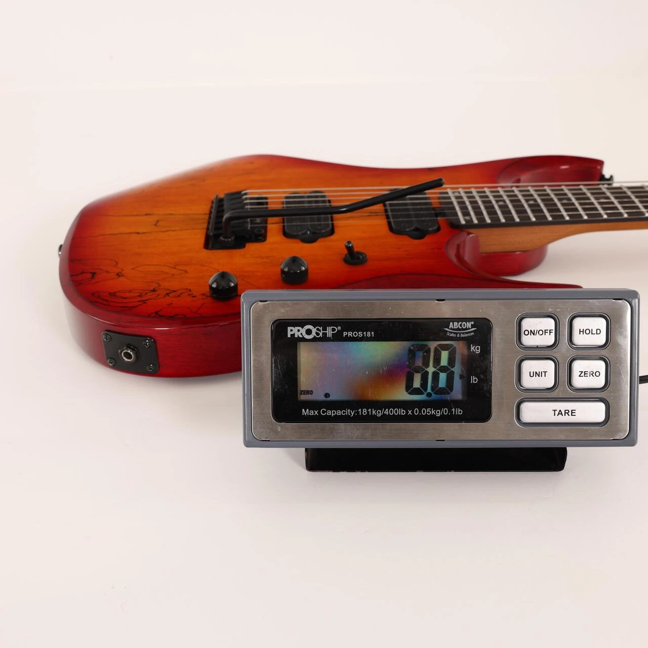 B Stock : Sterling By Music Man John Petrucci JP157D Spalted Maple Blood Orange Burst 001 - B-STJP157DS-0001 (6).jpg