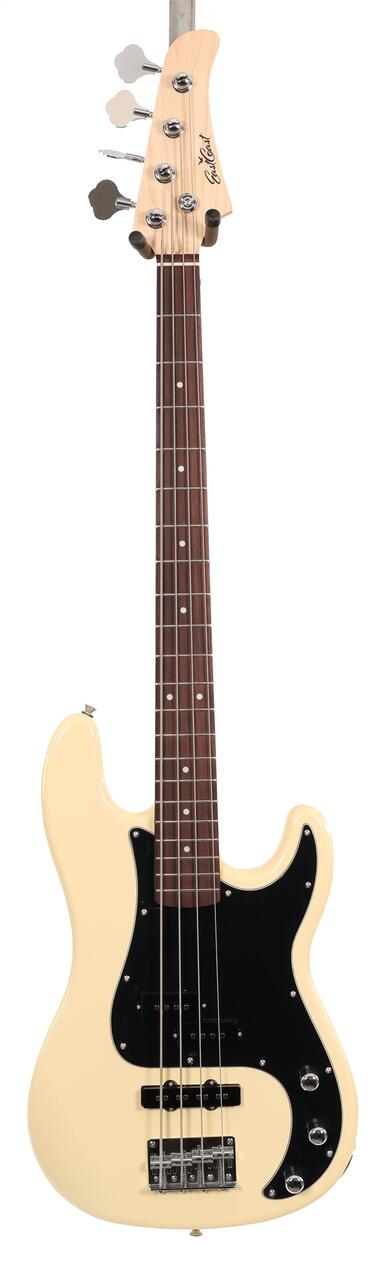 B Stock : Eastcoast PJ4 Electric Bass in Vintage White Black Guard Rosewood Fretboard 002 - B-EC-PJ4-VT-0002 (3).jpg