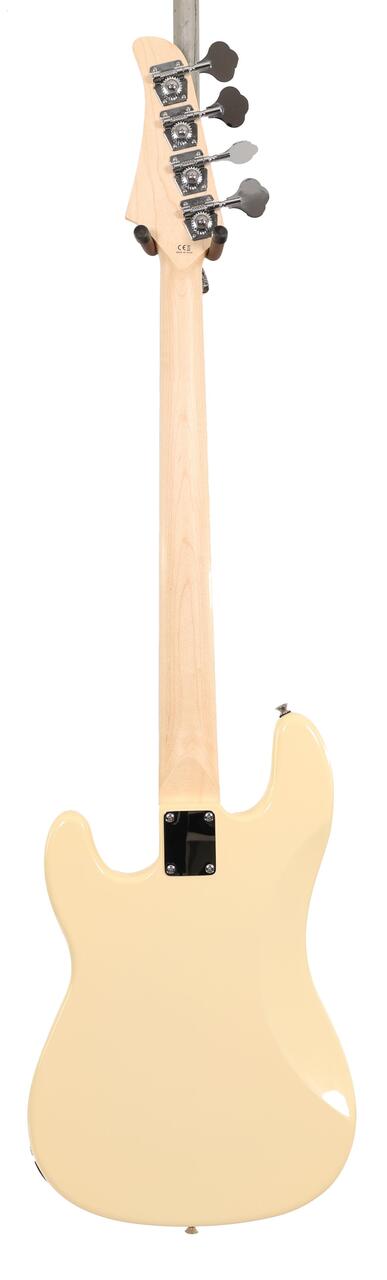 B Stock : Eastcoast PJ4 Electric Bass in Vintage White Black Guard Rosewood Fretboard 002 - B-EC-PJ4-VT-0002 (4).jpg