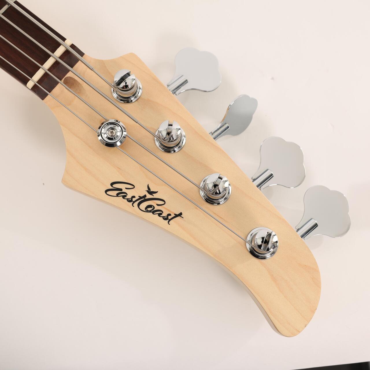 B Stock : Eastcoast PJ4 Electric Bass in Vintage White Black Guard Rosewood Fretboard 002 - B-EC-PJ4-VT-0002 (13).jpg