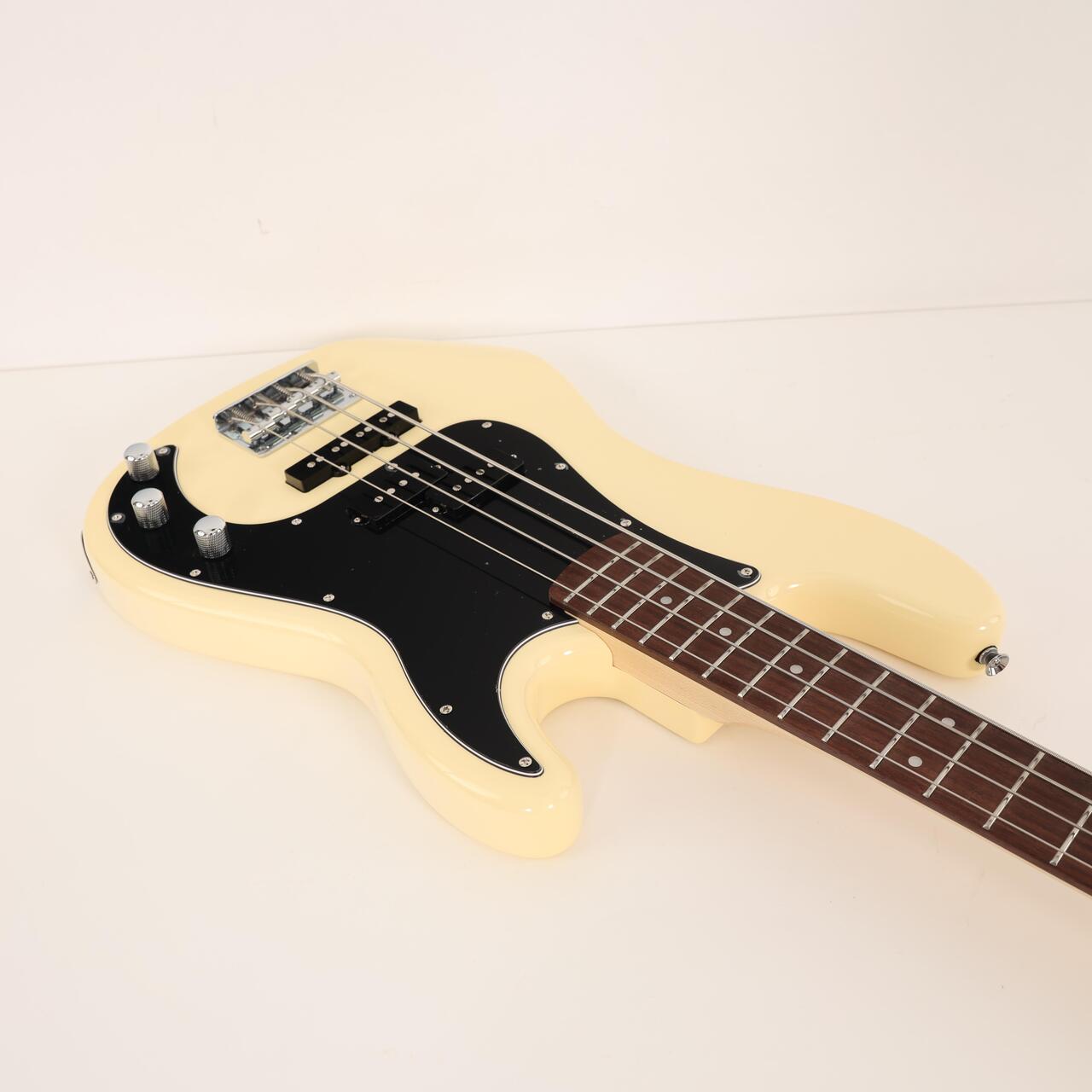 B Stock : Eastcoast PJ4 Electric Bass in Vintage White Black Guard Rosewood Fretboard 002 - B-EC-PJ4-VT-0002 (10).jpg