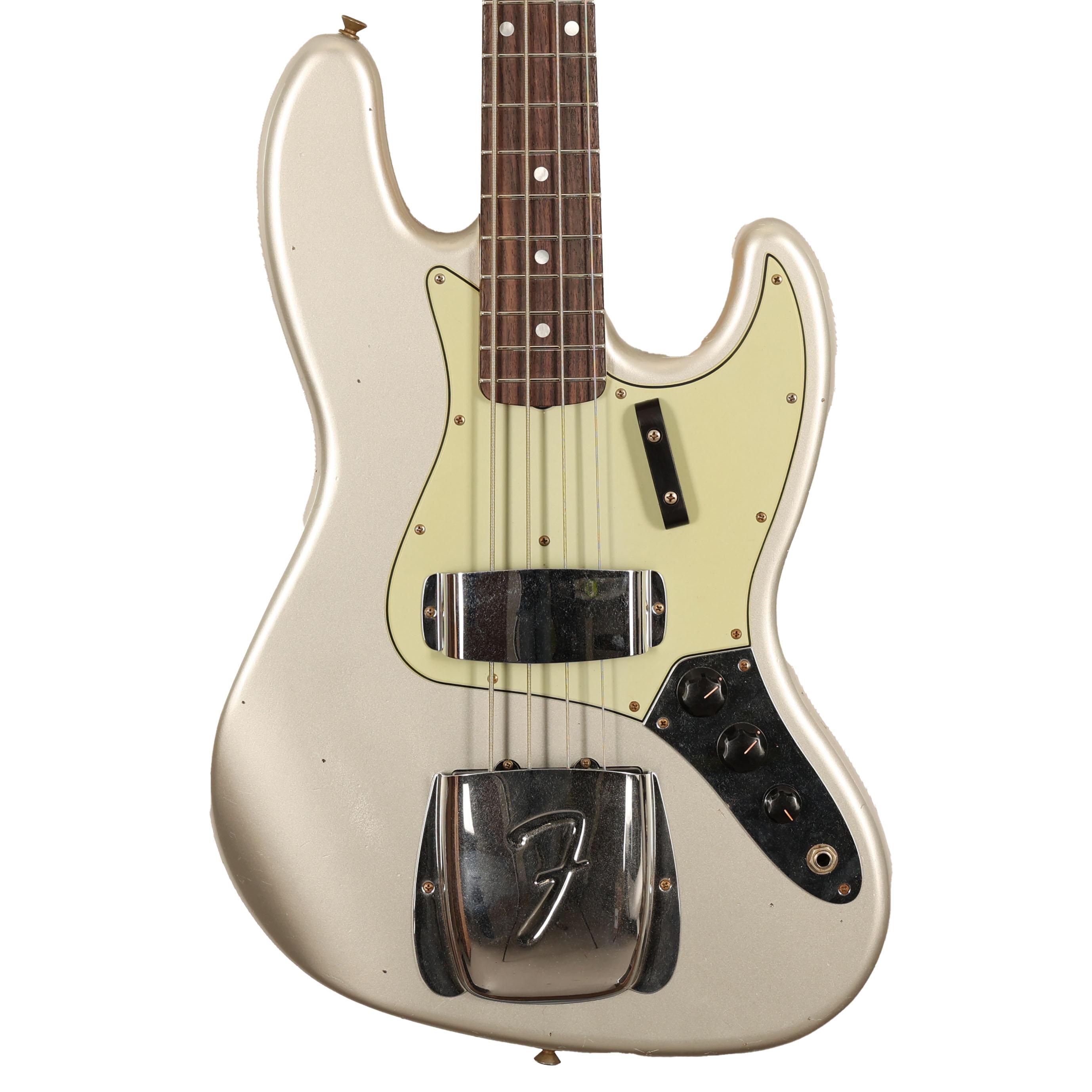 Fender Custom Shop '65 Journeyman Relic Jazz Bass in Faded Inca Silver - CZ587331 (2).jpg