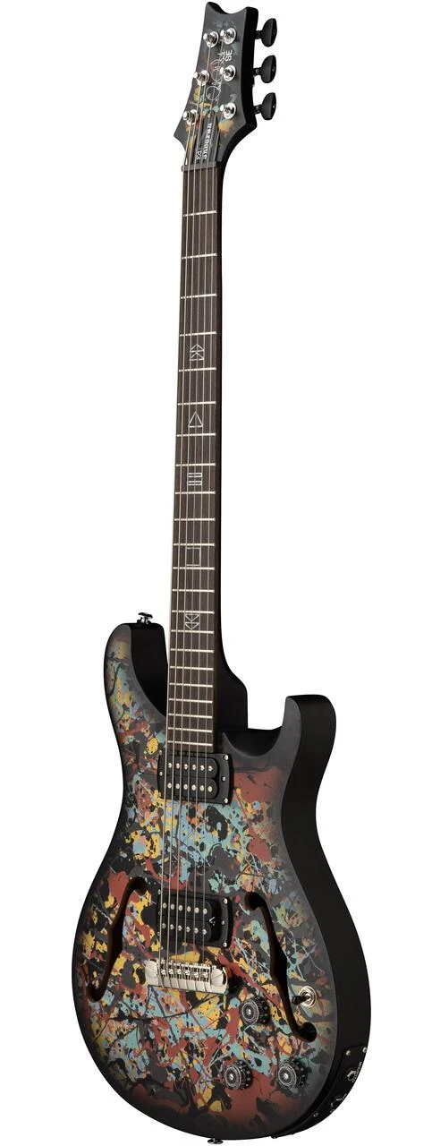 PRS SE Ed Sheeran Hollowbody I Piezo Baritone Electric Guitar in Cosmic Splash - 116657ES-Angle.jpg