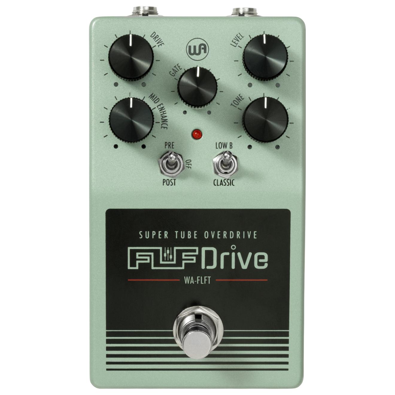 Warm Audio Fluff Drive Ryan “Fluff” Bruce Signature Overdrive Pedal in Teal - WA-FLFT-Front.jpg