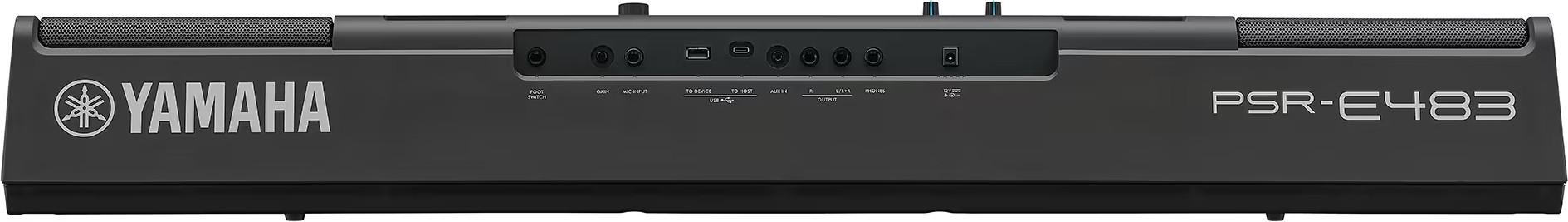 Yamaha PSR-E483 61 Key Portable Keyboard - PSRE483_4.jpg