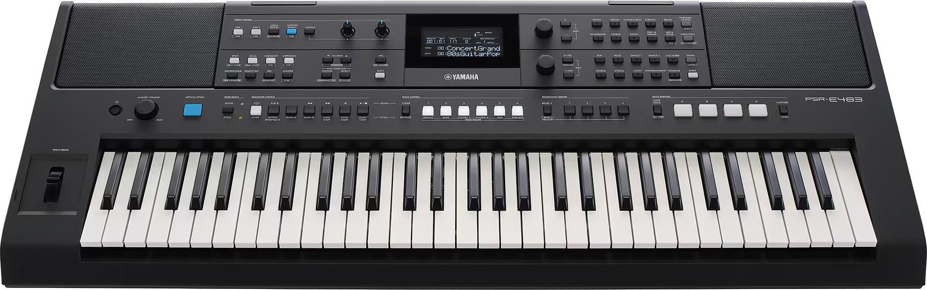 Yamaha PSR-E483 61 Key Portable Keyboard - PSRE483_5.jpg