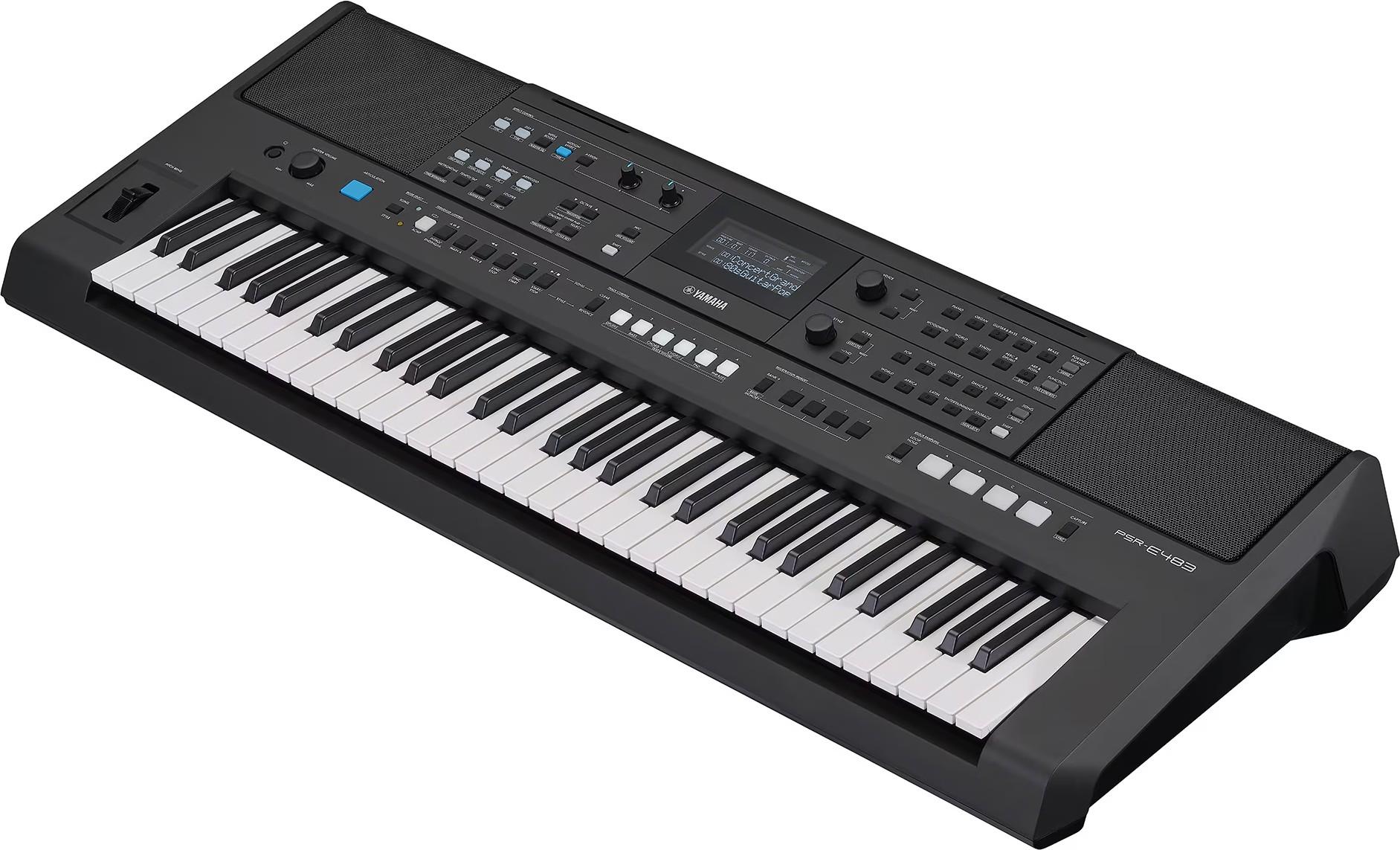 Yamaha PSR-E483 61 Key Portable Keyboard - PSRE483_2.jpg