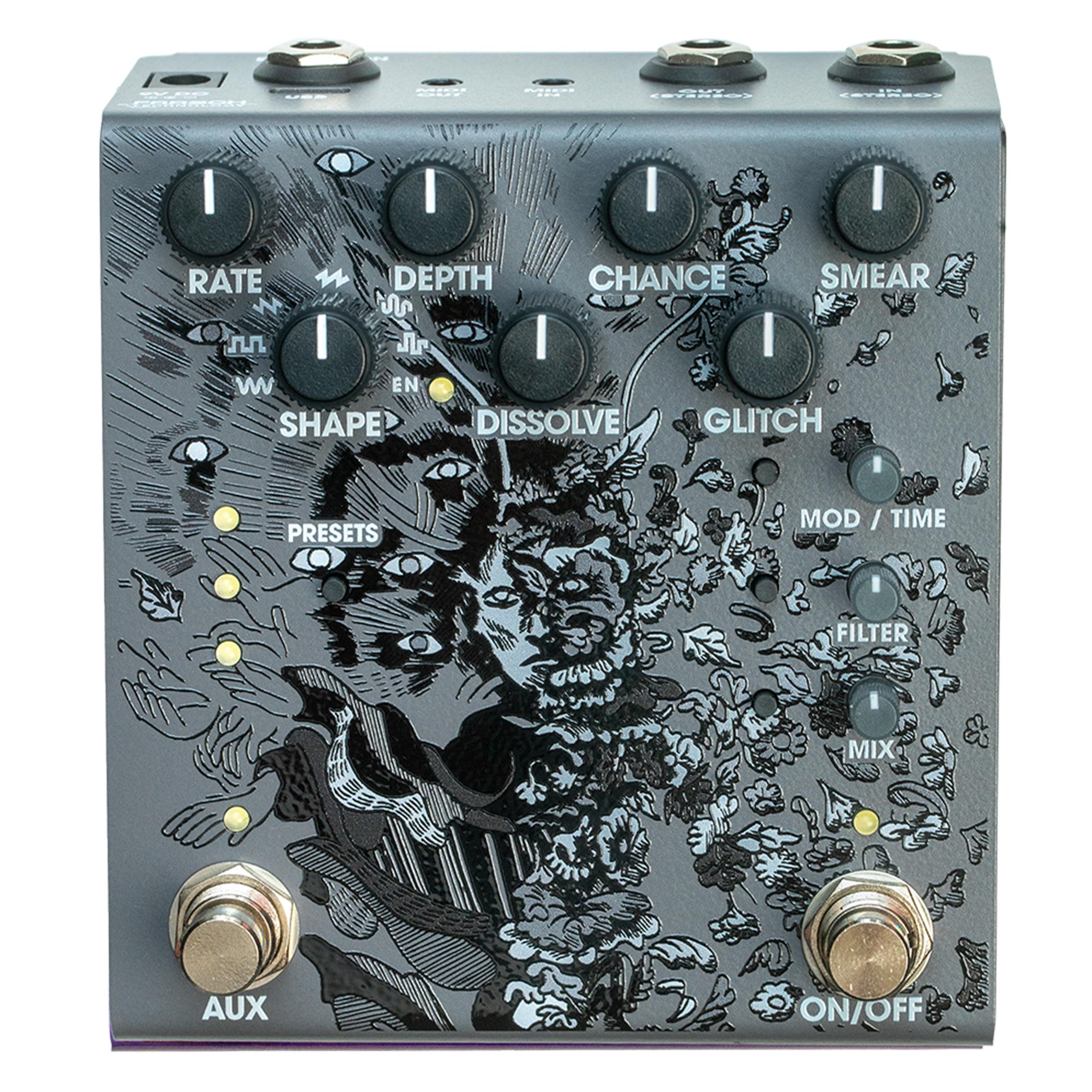 Old Blood Noise Endeavors Parting Glitch Delay/Reverb Crushing Modulation Pedal in Stone - OBN-PARTINGS-Front.jpg