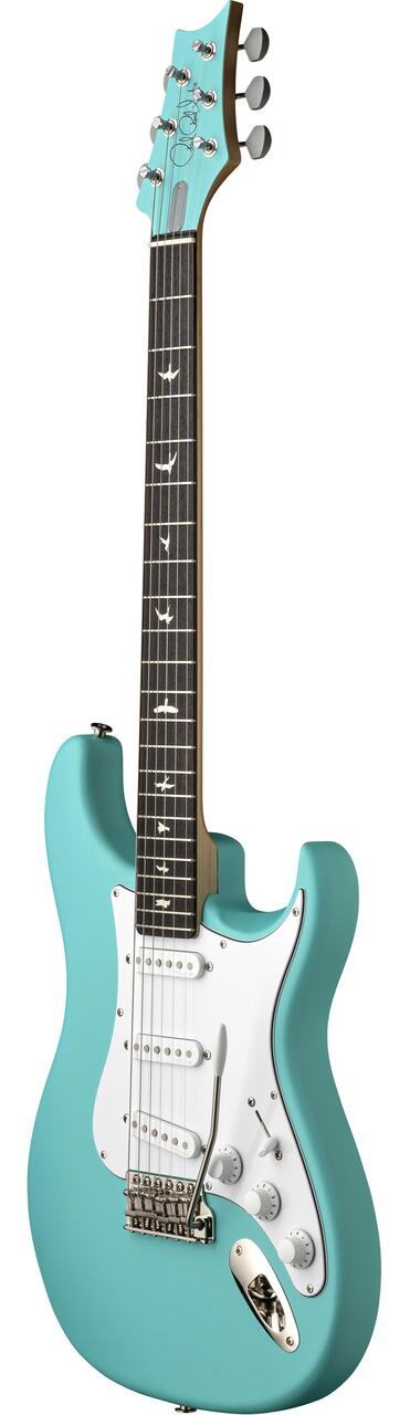 PRS Limited Edition John Mayer Silver Sky Electric Guitar in Wild Blue Satin - 117549JY-PRS-Silver-Sky-Wild-Blue-Limited-Edition-Angle.jpg