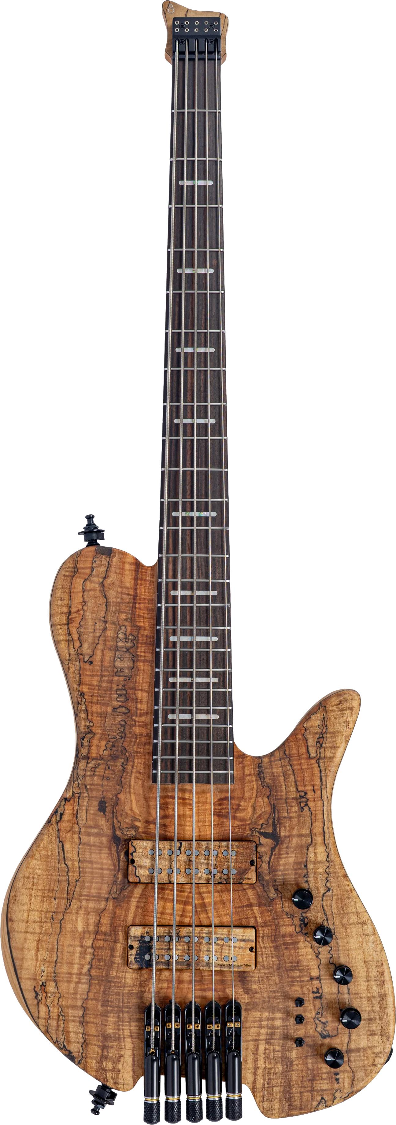 Sire F10 Dx 5 Headless Bass Guitar in Natural Spalted Maple Top - F10_LX_5_SPALTED_TOP_HEADLESS_1.jpg