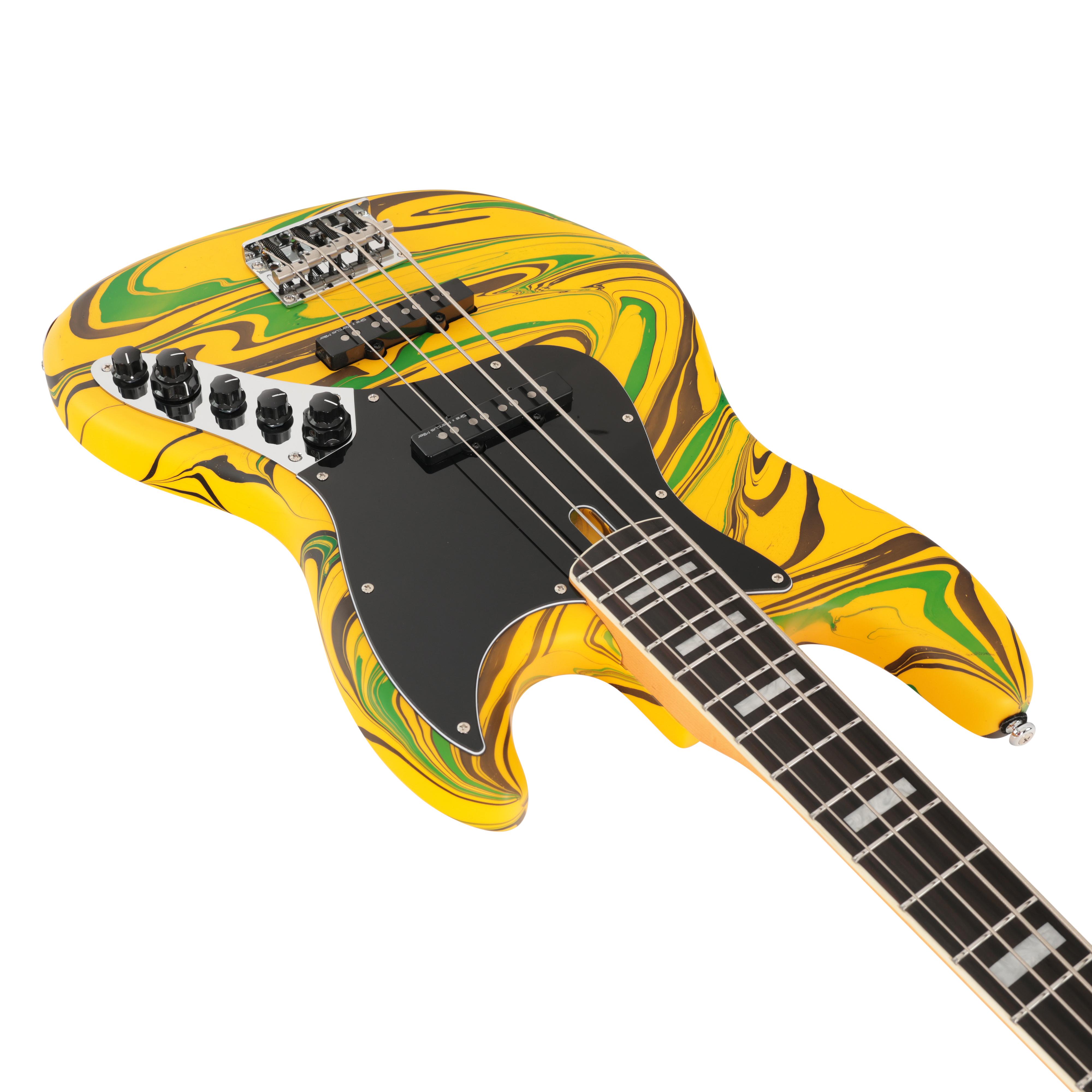 Sire V7 4 New Gen Bass Guitar in Yellow Swirl - V7A4YLSW (8).jpg