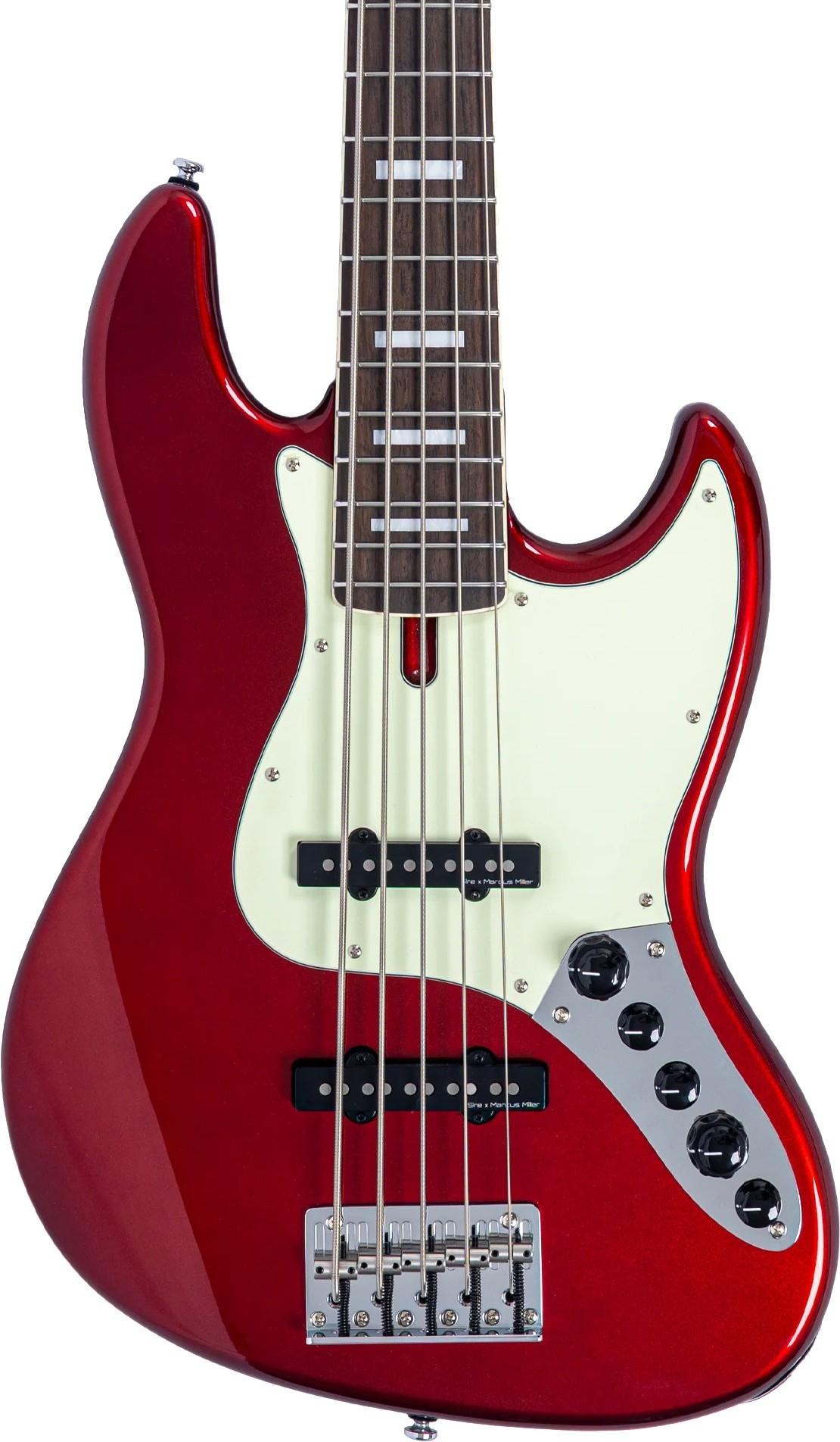 Sire V7 5-String New Gen Bass Guitar in Candy Apple Red - V7A5CAR_1.jpg