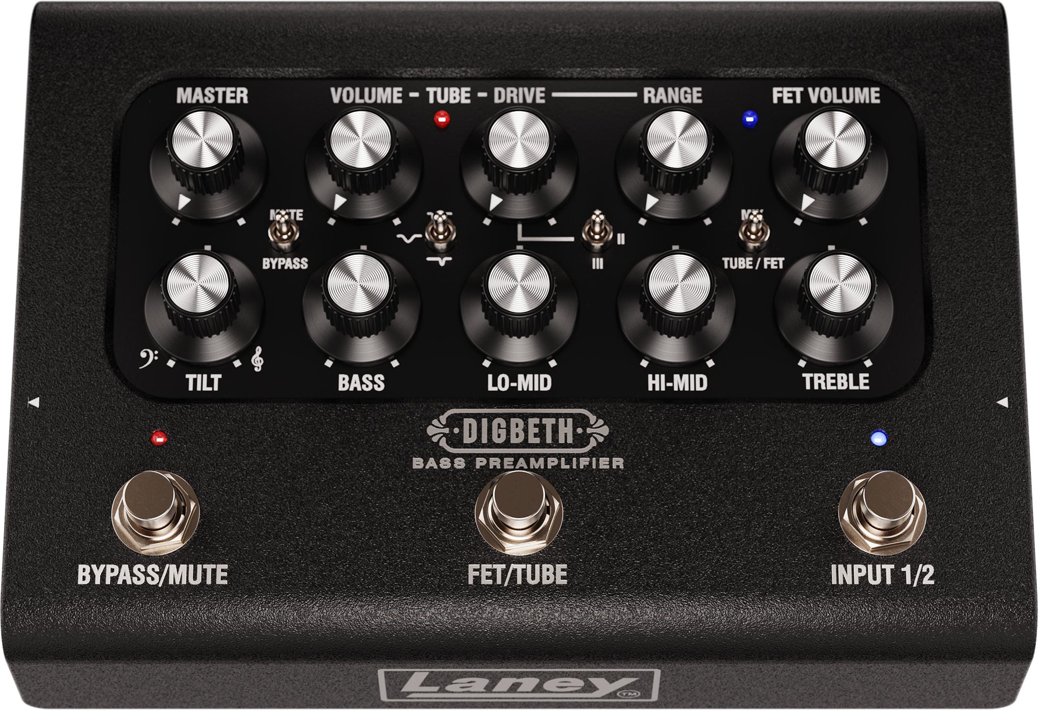 Laney Black Country Customs DB-East-Pre Nathan East Digbeth Bass Preamp Pedal - DB-EAST-PRE---Front-Top.jpg